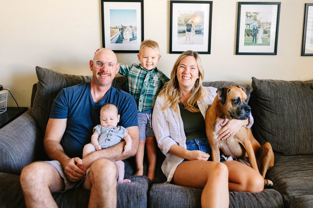At Home Newborn Lifestyle Session Huntington Beach California Caitlin Page Photography New Hampshire Photographer