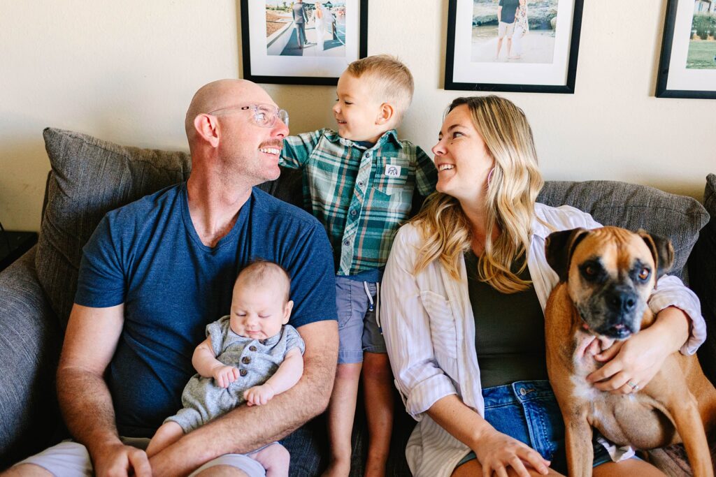 At Home Newborn Lifestyle Session Huntington Beach California Caitlin Page Photography New Hampshire Photographer