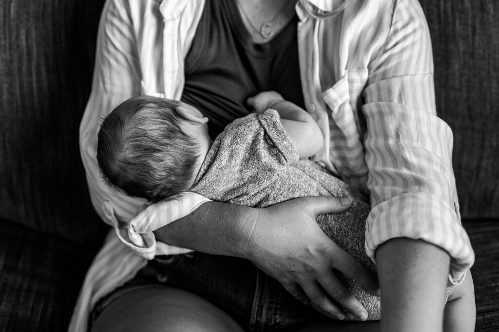 At Home Newborn Lifestyle Session Huntington Beach California Caitlin Page Photography New Hampshire Photographer