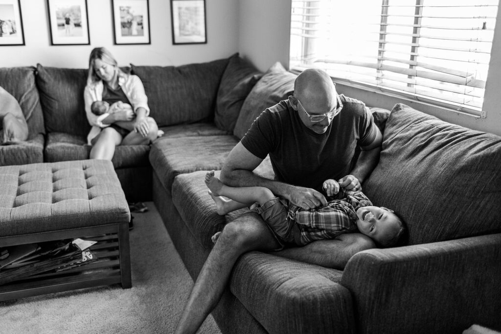 At Home Newborn Lifestyle Session Huntington Beach California Caitlin Page Photography New Hampshire Photographer