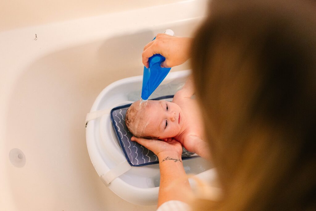 At Home Newborn Lifestyle Session Huntington Beach California Caitlin Page Photography New Hampshire Photographer