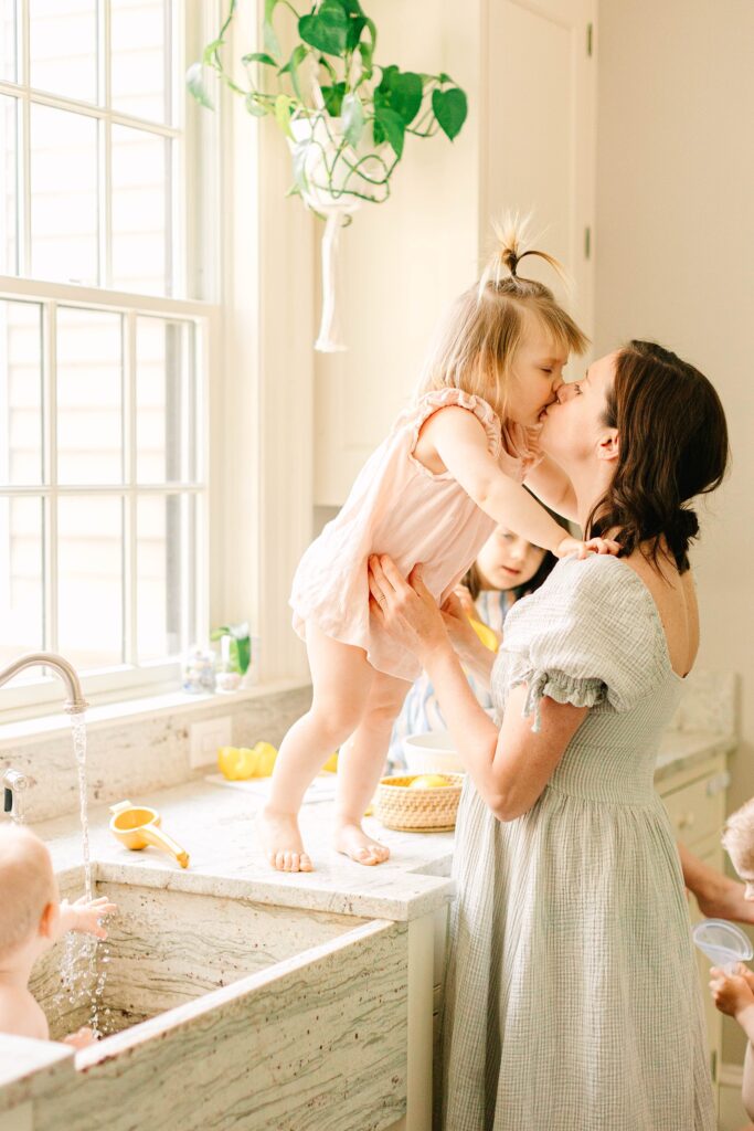 Springtime At Home Family Session in Maine Caitlin Page Photography
