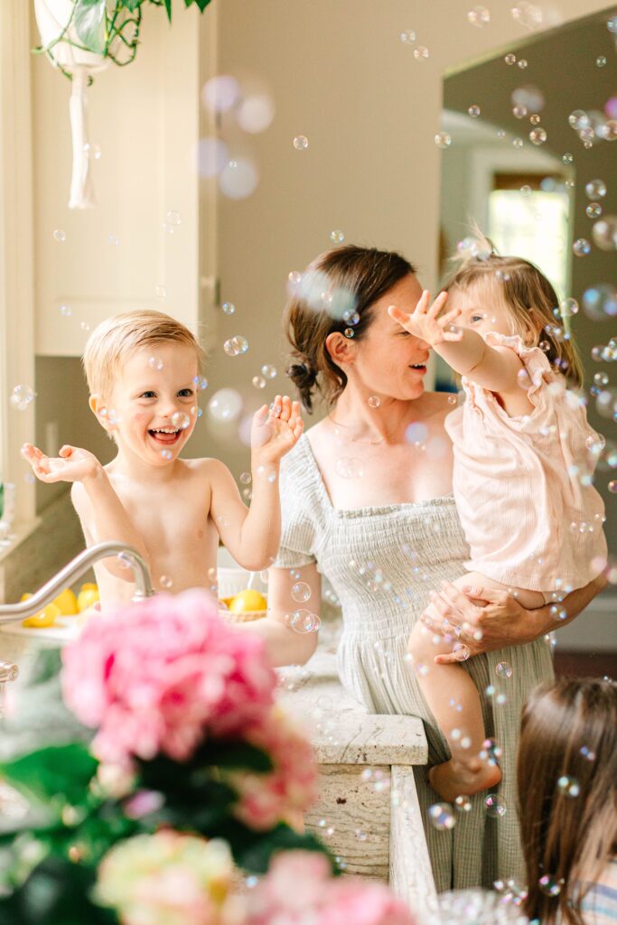 Springtime At Home Family Session in Maine Caitlin Page Photography