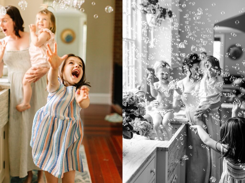Springtime At Home Family Session in Maine Caitlin Page Photography