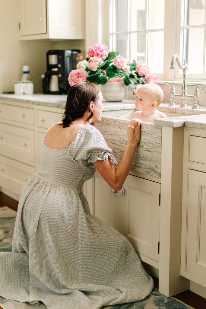 Springtime At Home Family Session in Maine Caitlin Page Photography