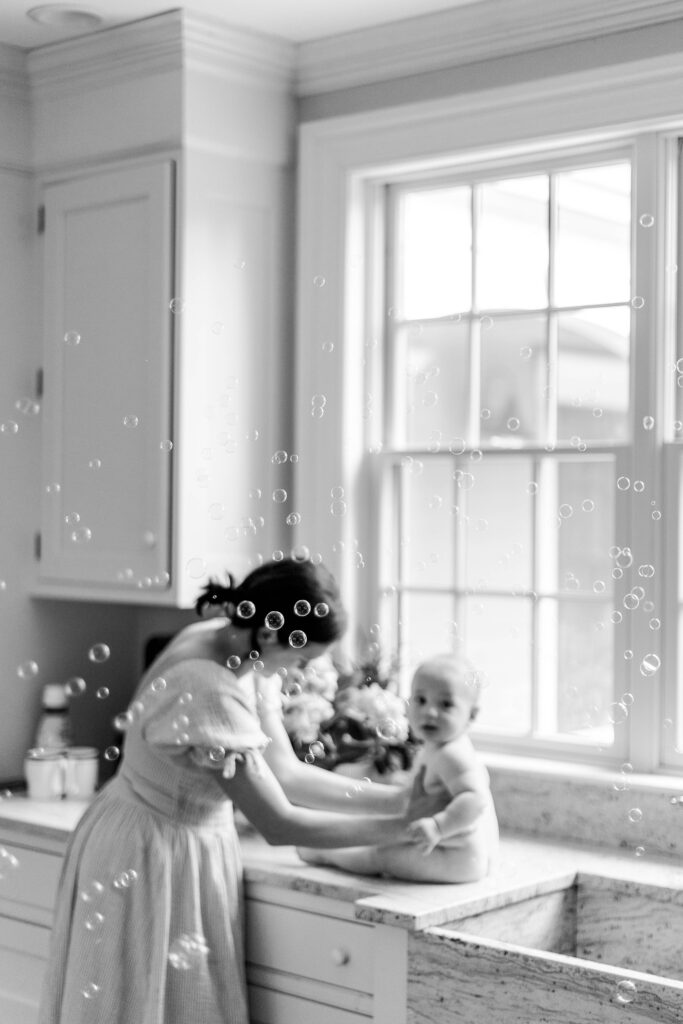 Springtime At Home Family Session in Maine Caitlin Page Photography