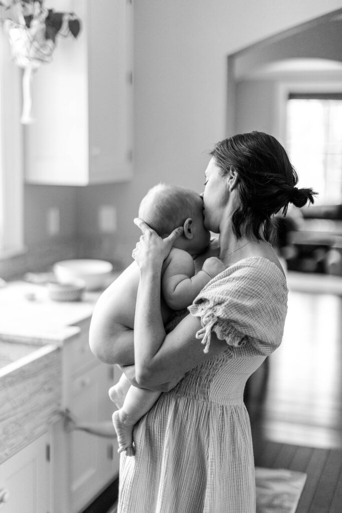 Springtime At Home Family Session in Maine Caitlin Page Photography