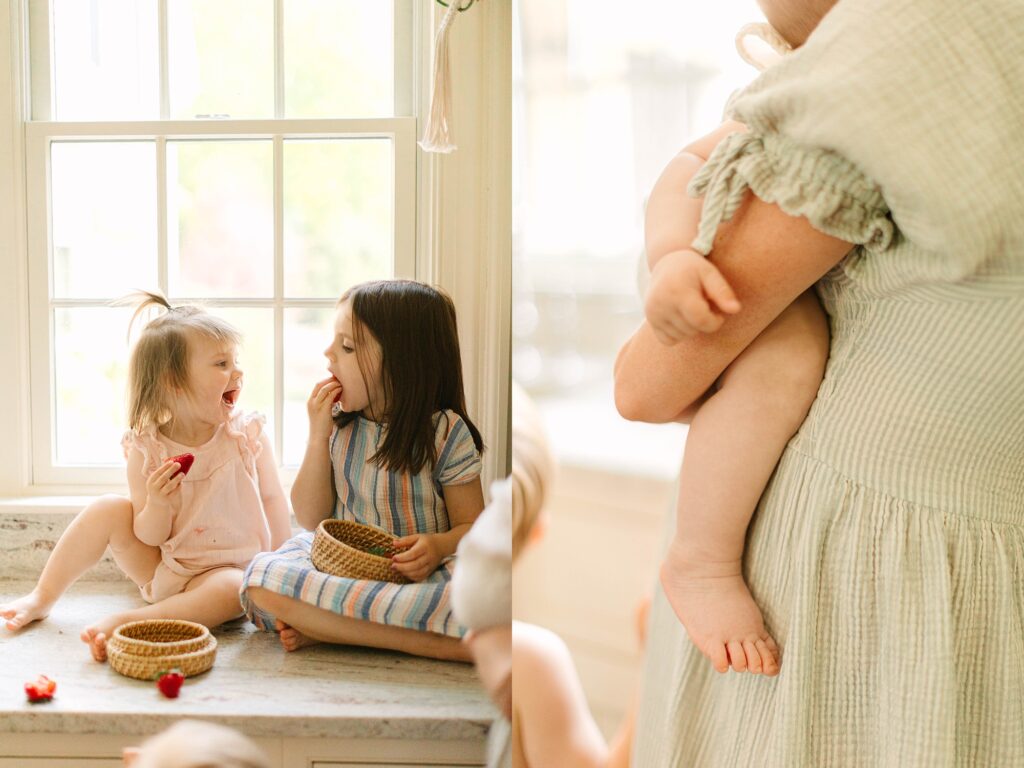 Springtime At Home Family Session in Maine Caitlin Page Photography