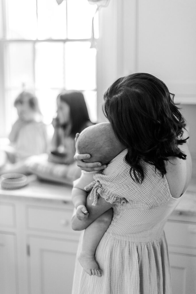 Springtime At Home Family Session in Maine Caitlin Page Photography